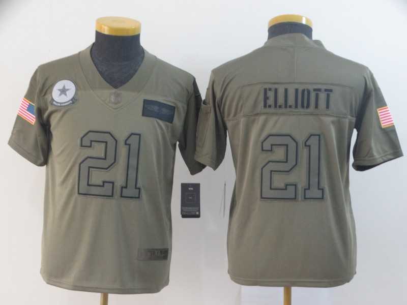 Youth Nike Cowboys 21 Ezekiel Elliott 2019 Olive Salute To Service Limited Jersey,We sell and wholesale Youth Nike Cowboys 21 Ezekiel Elliott 2019 Olive Salute To Service Limited Jersey on line form chian!